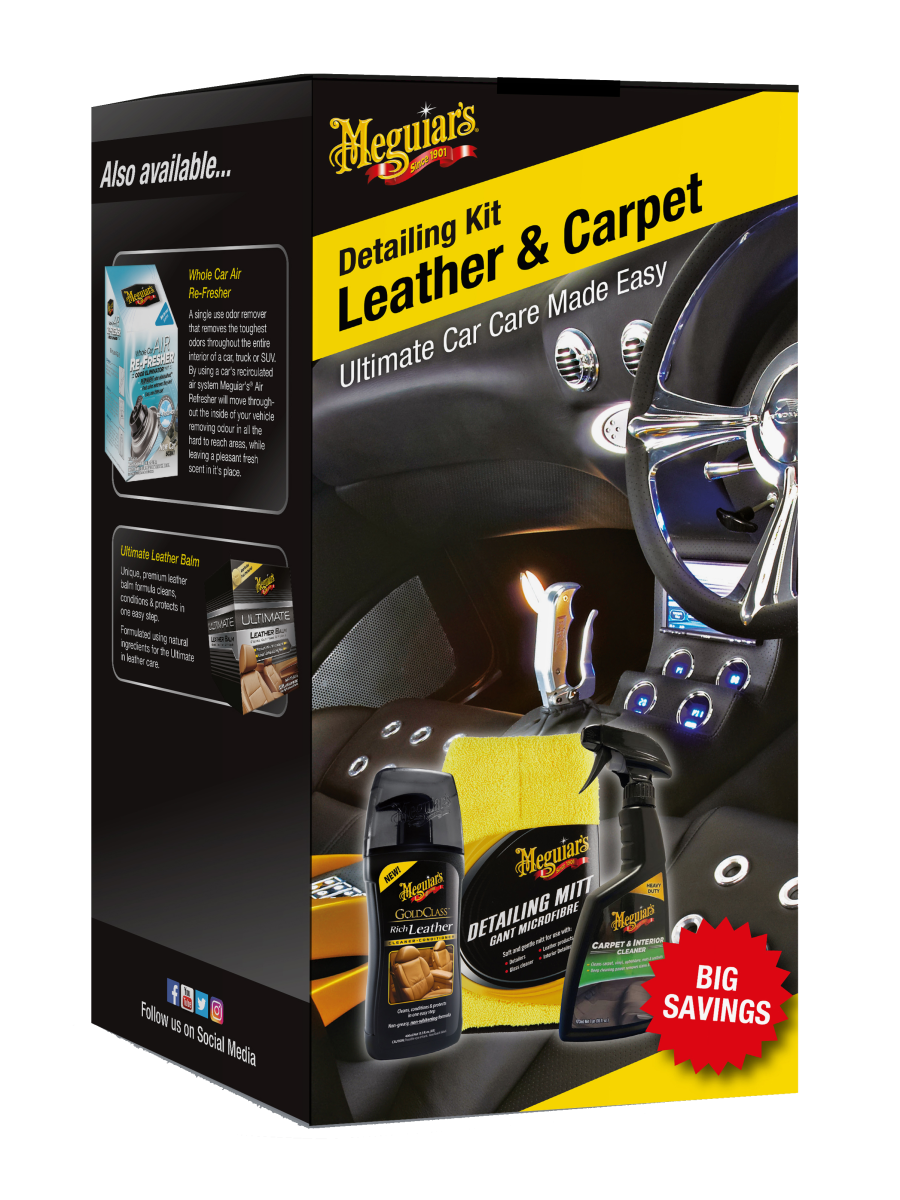  Meguiar's Leather & Carpet Detailing kit